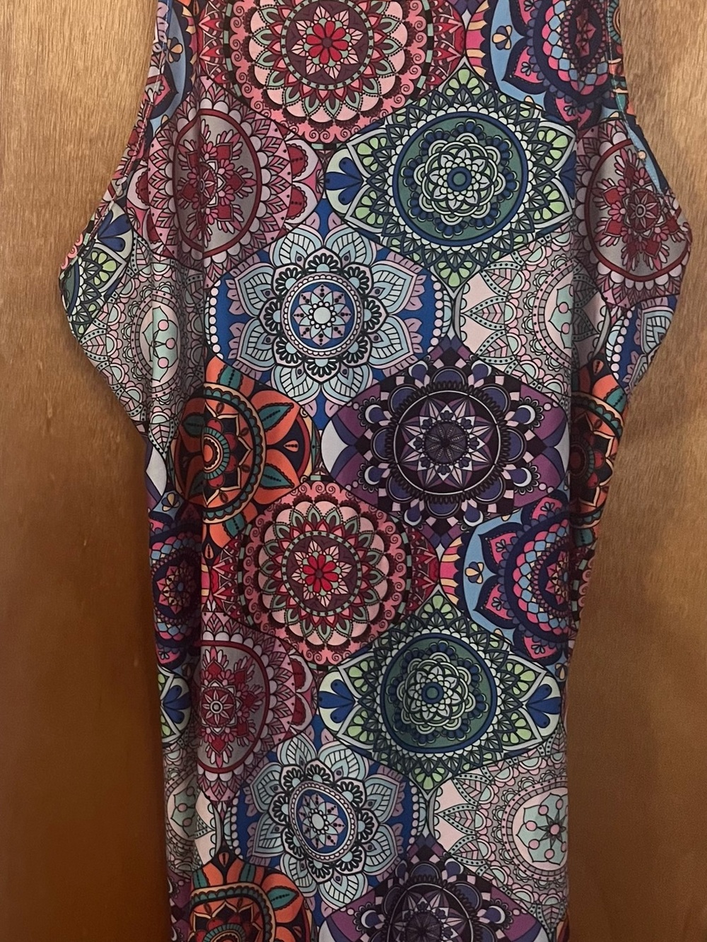 Sleeveless Multi-Color Mandala Print Top